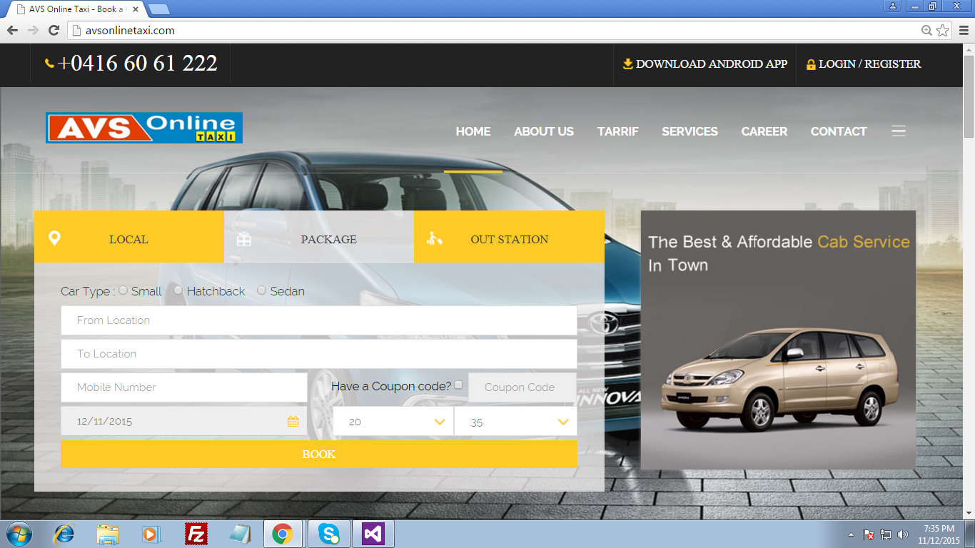 vehicle tracking software and calltaxi management software chennai